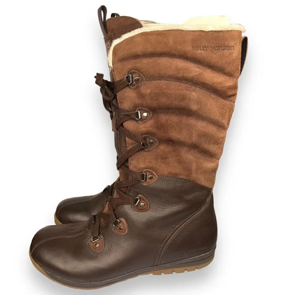 Helly Hansen Skuld 4 Winter Waterproof Boots Brown Women's 9.5